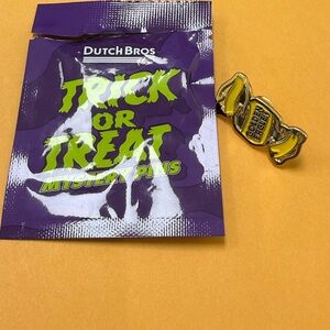 Dutch Bros Purple and Yellow Mystery Pins